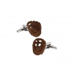 Brown color hat shape cufflinks